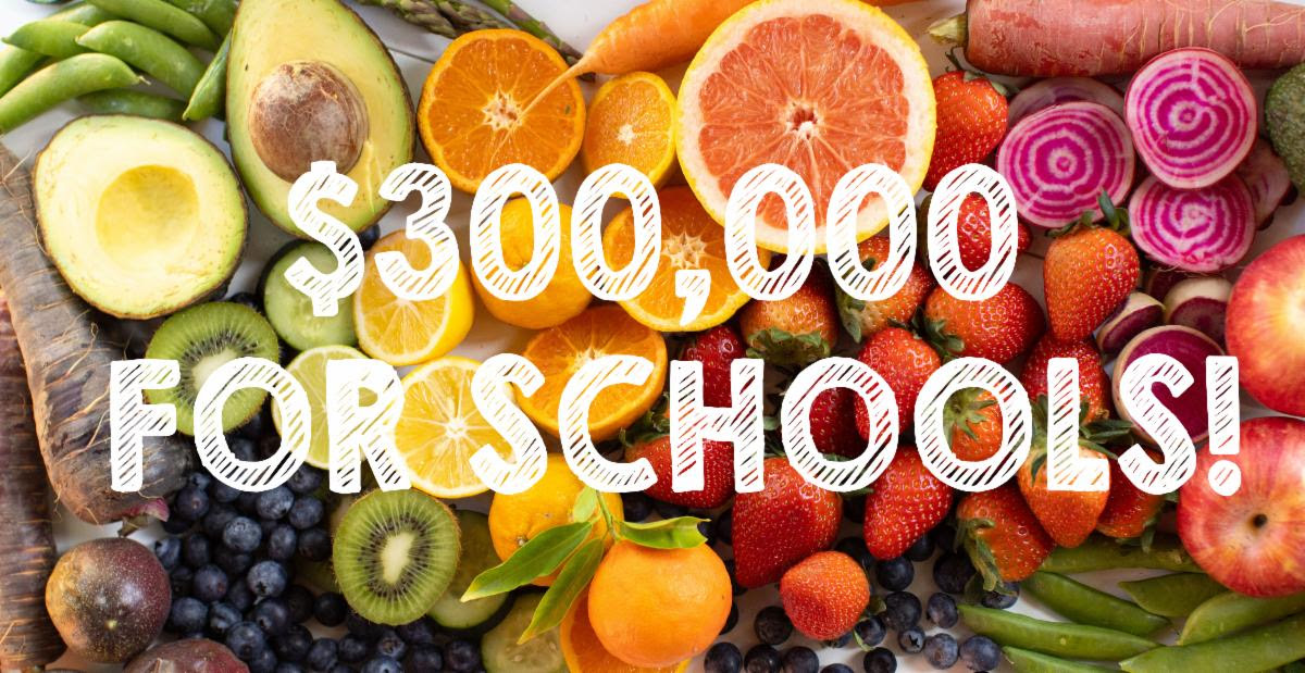 Los Angles Farm to School FARMBOX CSA Good Box Organics 300k for schools